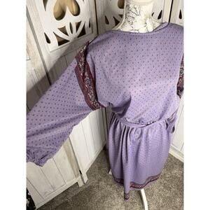 Vintage Simon Sez USA Light Purple Floral MOD Secretary Lightweight Medium